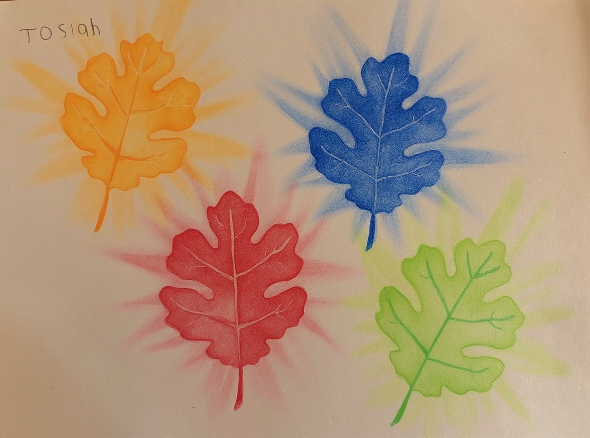 Fallen Leaves — vivid storybook scene